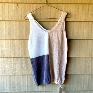 Sexy Color Block Sleeveless top